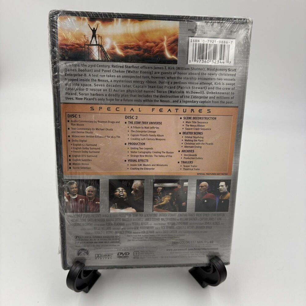 NIB SEALED Star Trek: Generations DVD 2-Disc Set, Special Collectors Edition - Picture 3 of 4